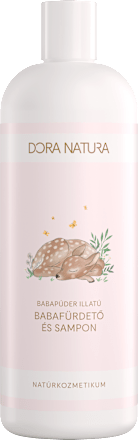 Babafürdető és sampon, babapúder illattal DORA NATURA