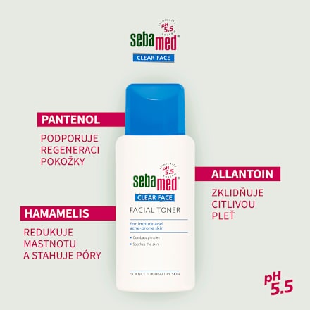 Clearface pleťová voda sebamed