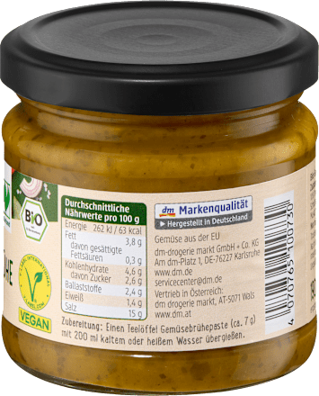 Gemüsebrühe Paste dmBio