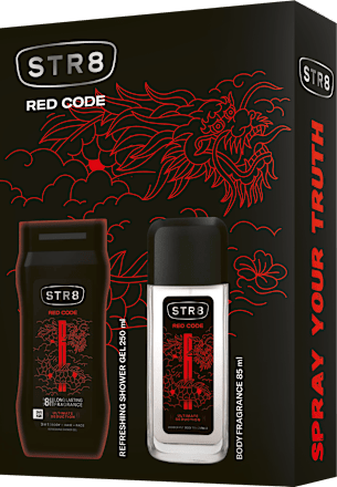 Red Code tusfürdő és body fragrance ajándékcsomag STR8