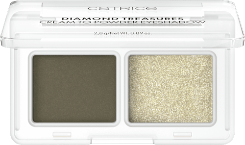 Szemhéjpúder-paletta, Diamond Treasures - 040 Olive Twinkle CATRICE