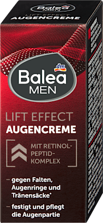 Szemkörnyékápoló Lift Effect, bőrfeszesítő ápolás érett bőrre Balea MEN