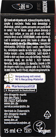 Szemkörnyékápoló Lift Effect, bőrfeszesítő ápolás érett bőrre Balea MEN