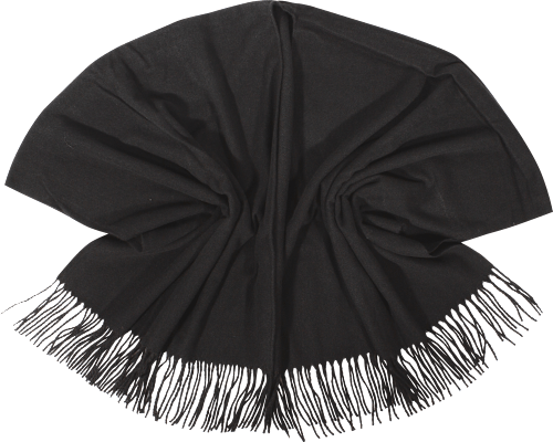 Poncho offen schwarz PURSET