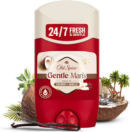 Pánsky tuhý dezodorant Gentle Man's Coconut + Vanilla Old Spice