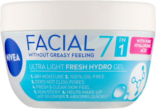 pleťový gel Facial 7 v 1 Ultra Light NIVEA