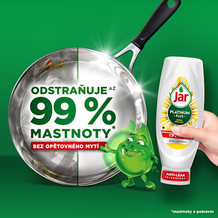 Platinum Plus prostředek na mytí nádobí Lemon & Lime Jar