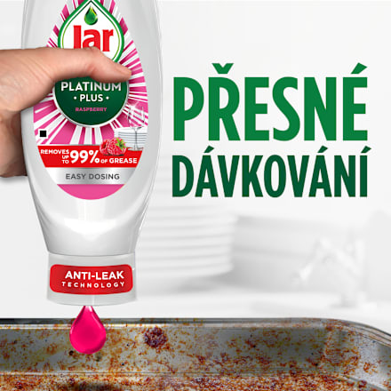 Platinum Plus prostředek na mytí nádobí Raspberry Jar