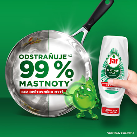 Platinum Plus prostředek na mytí nádobí Fresh Mint Jar
