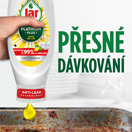 Platinum Plus prostředek na mytí nádobí Lemon & Lime Jar