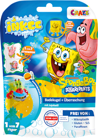 Badezusatz Kinder Badebombe Golden Spongebob sortiert CRAZE