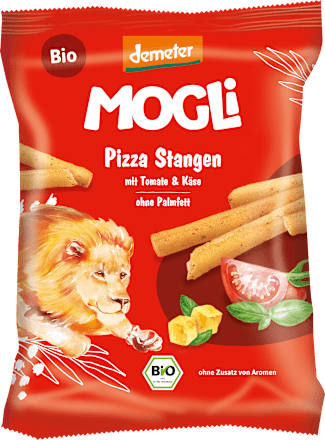 Kindersnack Pizza Stangen mit Tomate & Käse MOGLi