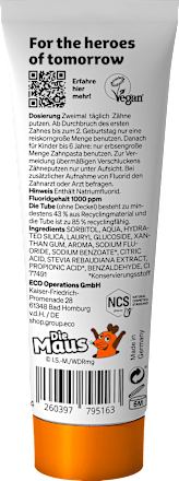 Zahncreme für Kinder Aprikose Hydrophil