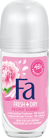 FRESH+DRY roll-on Peony Sorbet Fa