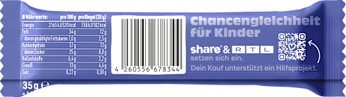 Nussriegel, Schoko Heidelbeere share