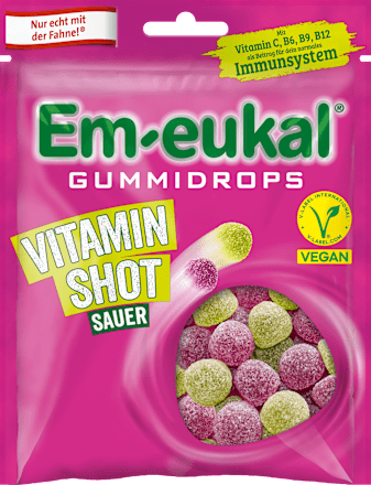 Gummidrops, Vitamin Shot Sauer Em-eukal