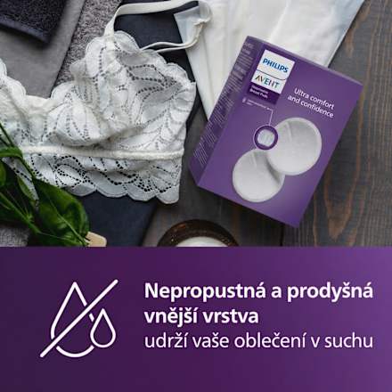 jednorázové prsní vložky bílé SCF254/13 PHILIPS AVENT