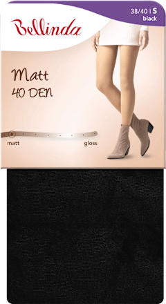 punčochové kalhoty Matt 40 DEN, 36-40 černé Bellinda