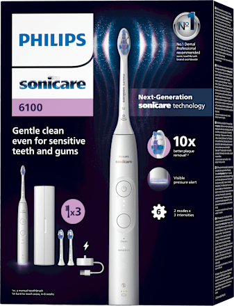 elektrický zubní kartáček 6100 HX7400/02 bílý Philips Sonicare