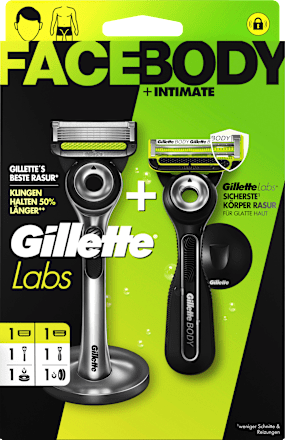 Rasierer Set, Labs Face & Body Intimate Duo Gillette