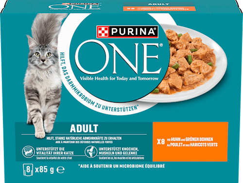 Nassfutter Katze Adult mit Huhn und grünen Bohnen PURINA ONE