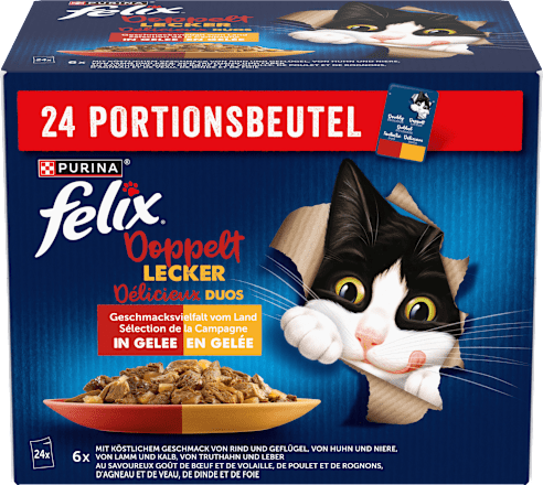 Nassfutter Katze So gut wie es aussieht Geschmacksvielfalt vom Land Felix