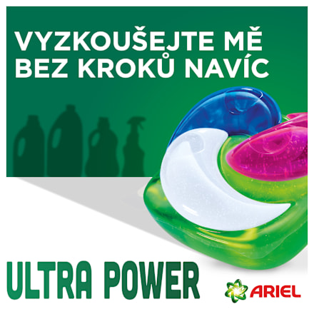 prací kapsle Ultra Power Color+ Ariel
