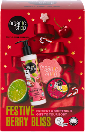 Darčekové balenie Festive Berry Bliss organic shop