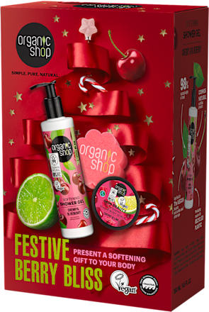 Darčekové balenie Festive Berry Bliss organic shop