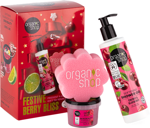 Darčekové balenie Festive Berry Bliss organic shop