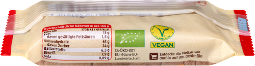 Müsliriegel Hafer-Apfel dmBio