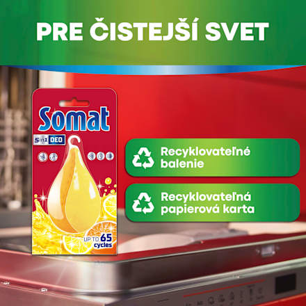 Osviežovač do umývačky riadu Deo Perls Lemon Somat