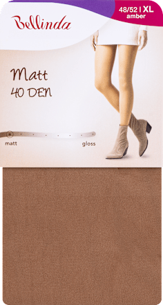 punčochové kalhoty MATT, velikost 48/52, amber Bellinda