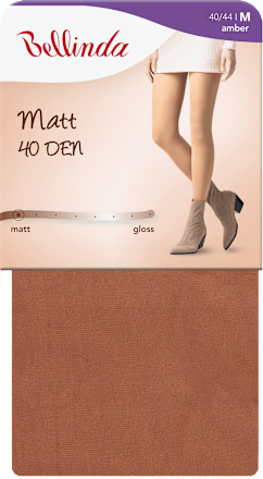 punčochové kalhoty MATT, velikost 44, amber Bellinda