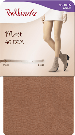 punčochové kalhoty MATT, velikost 40, amber Bellinda