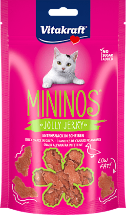 Katzenleckerli mit Ente, Mininos jolly jerky Vitakraft