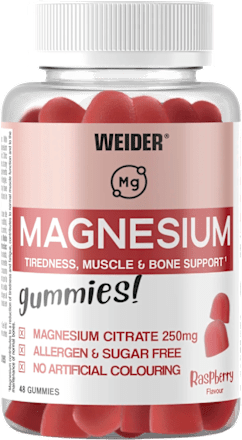 Gumeni bomboni s magnezijem – malina WEIDER