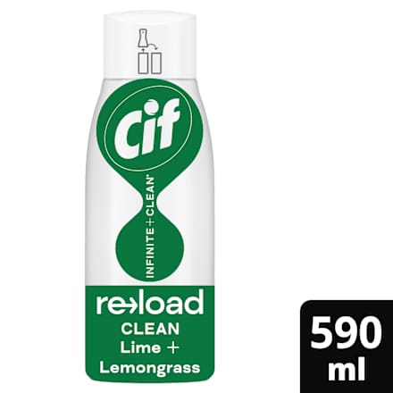 Náplň do čistiaceho spreja Infinite+Clean All in One - limetka a citrónová tráva Cif