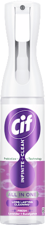 Univerzálny čistiaci sprej Infinite+Clean All in One - levanduľa a eukalyptus Cif