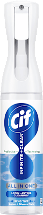 Univerzálny čistiaci sprej Infinite+Clean All in One - lotos a minerálna soľ Cif