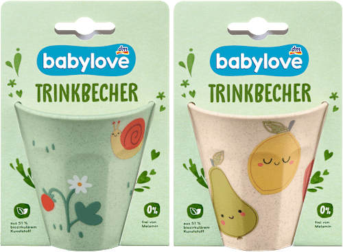 Becher 9-Kant Gartentiere babylove