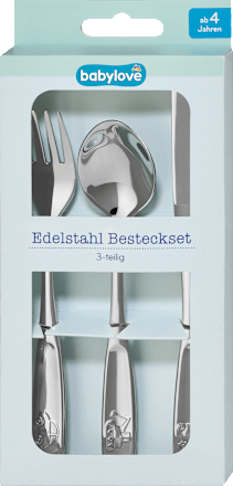Besteckset Kinder Edelstahl Fahrzeuge 3tlg babylove