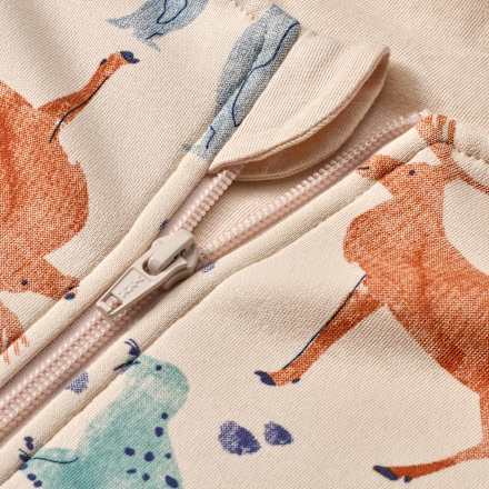 Schlafsack mit Beinen 3 TOG mit Tier-Muster, beige, 100 cm ALANA