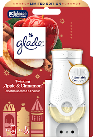 elektrický strojek Twinking Apple & Cinnamon + náhradní náplň glade