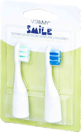 Końcówki do szczoteczki SMILE niebieska, zielona VITAMMY