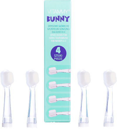 Końcówki do szczoteczki sonicznej BUNNY VITAMMY
