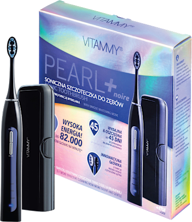 Szczoteczka soniczna Pearl+ noire z etui VITAMMY