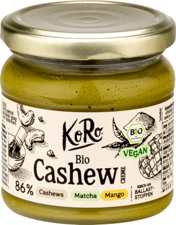 Cashew Creme mit Matcha und Mango KoRo