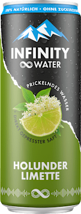 Erfrischungsgetränk Holunder & Limette Infinity Water GASTEINER