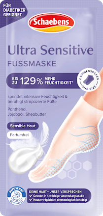 Fußmaske Socken Ultra Sensitive (1 Paar) Schaebens
